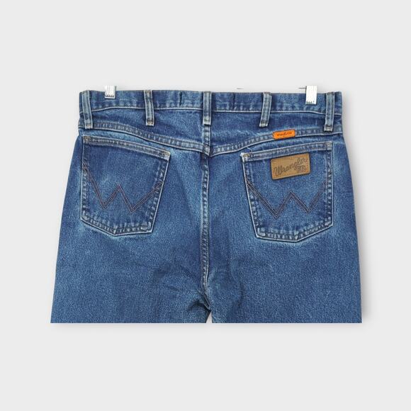 Mens Wrangler 13 original Flame Resistant Insect Shield Blue Jeans Size 34x36 - Picture 6 of 6